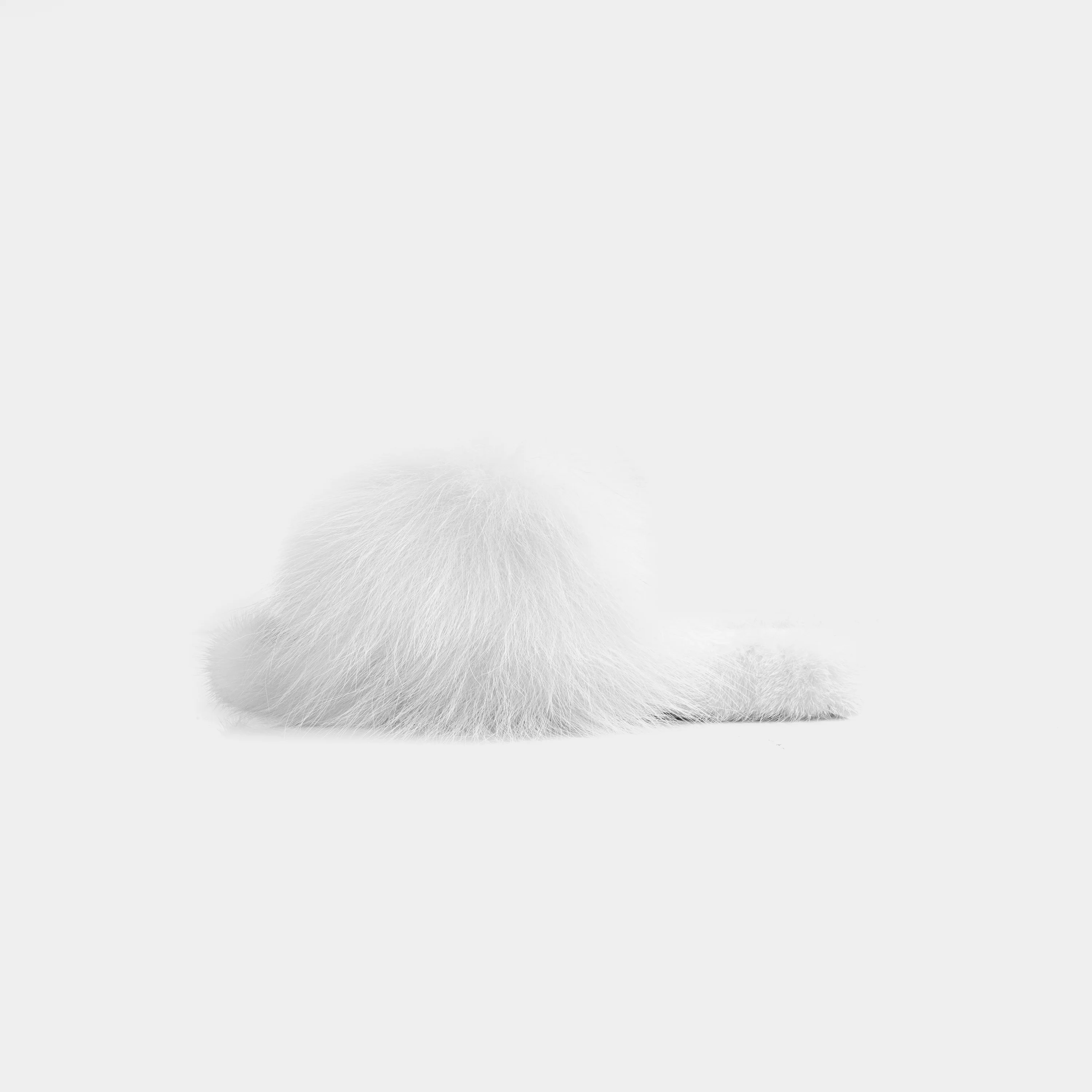 ASPEN - Slipper con fascia in volpe e bordatura in visone (Bianco) - Image 3