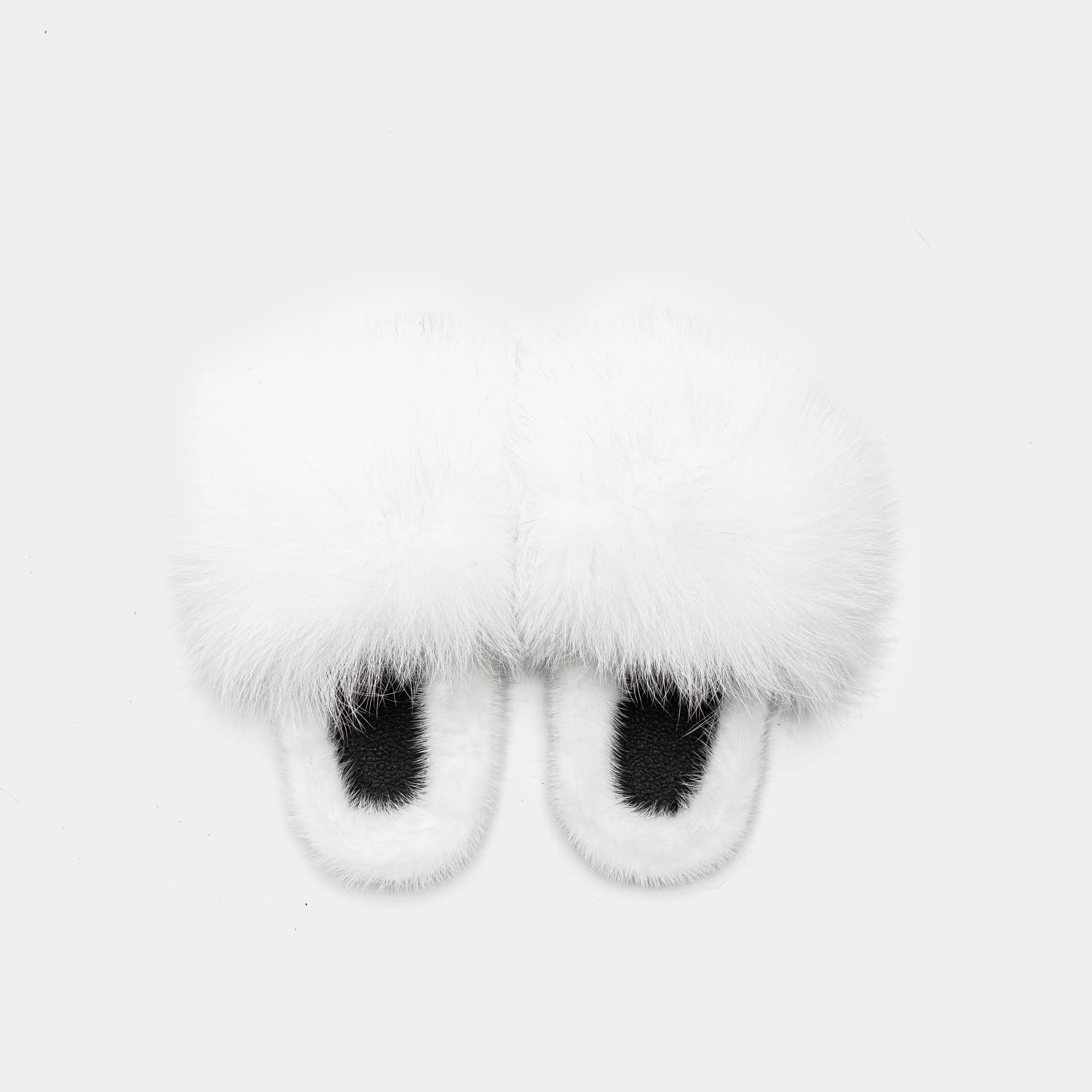 ASPEN - Slipper con fascia in volpe e bordatura in visone (Bianco) - Image 4