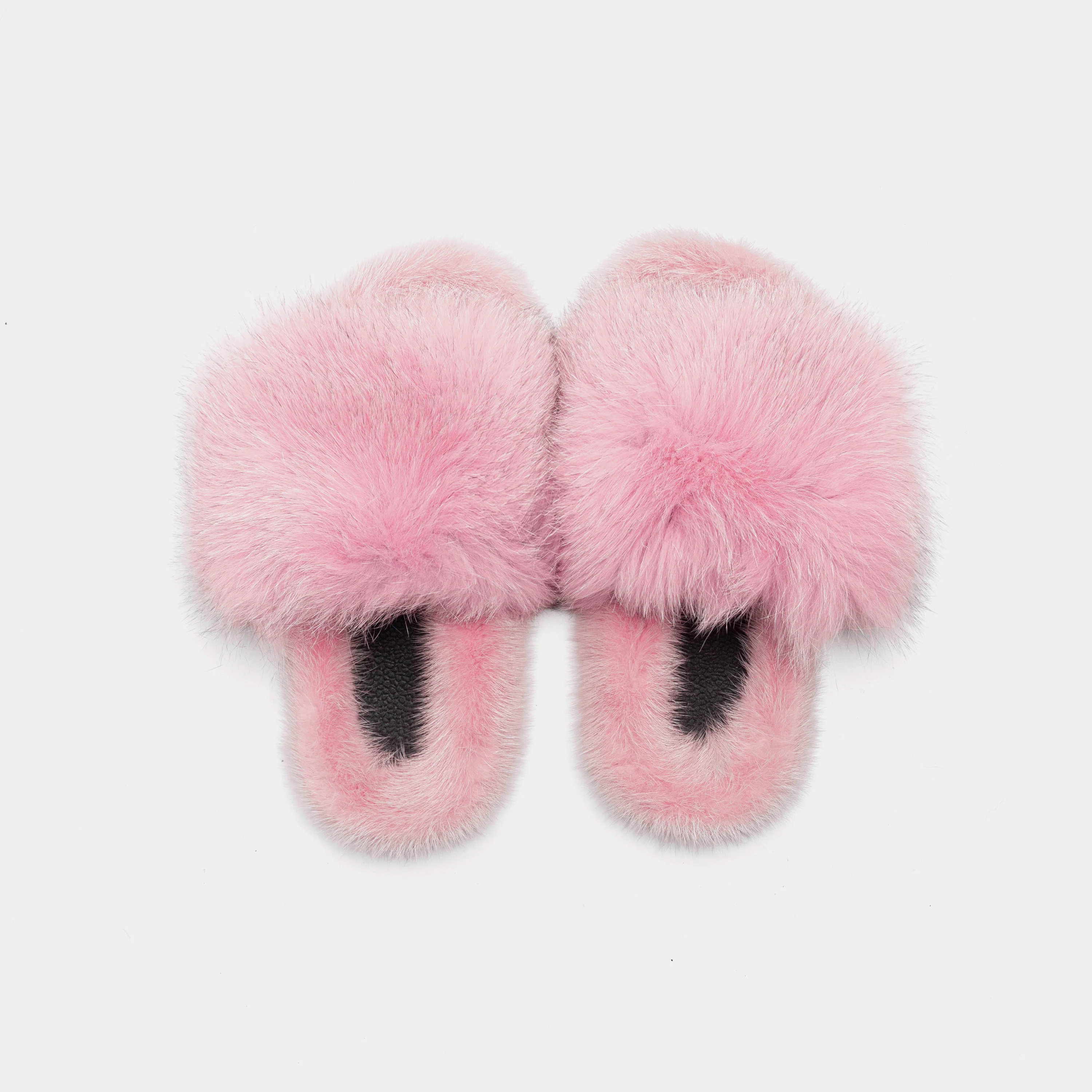 ASPEN - Slipper con fascia in volpe e bordatura in visone (Rosa) - Image 4