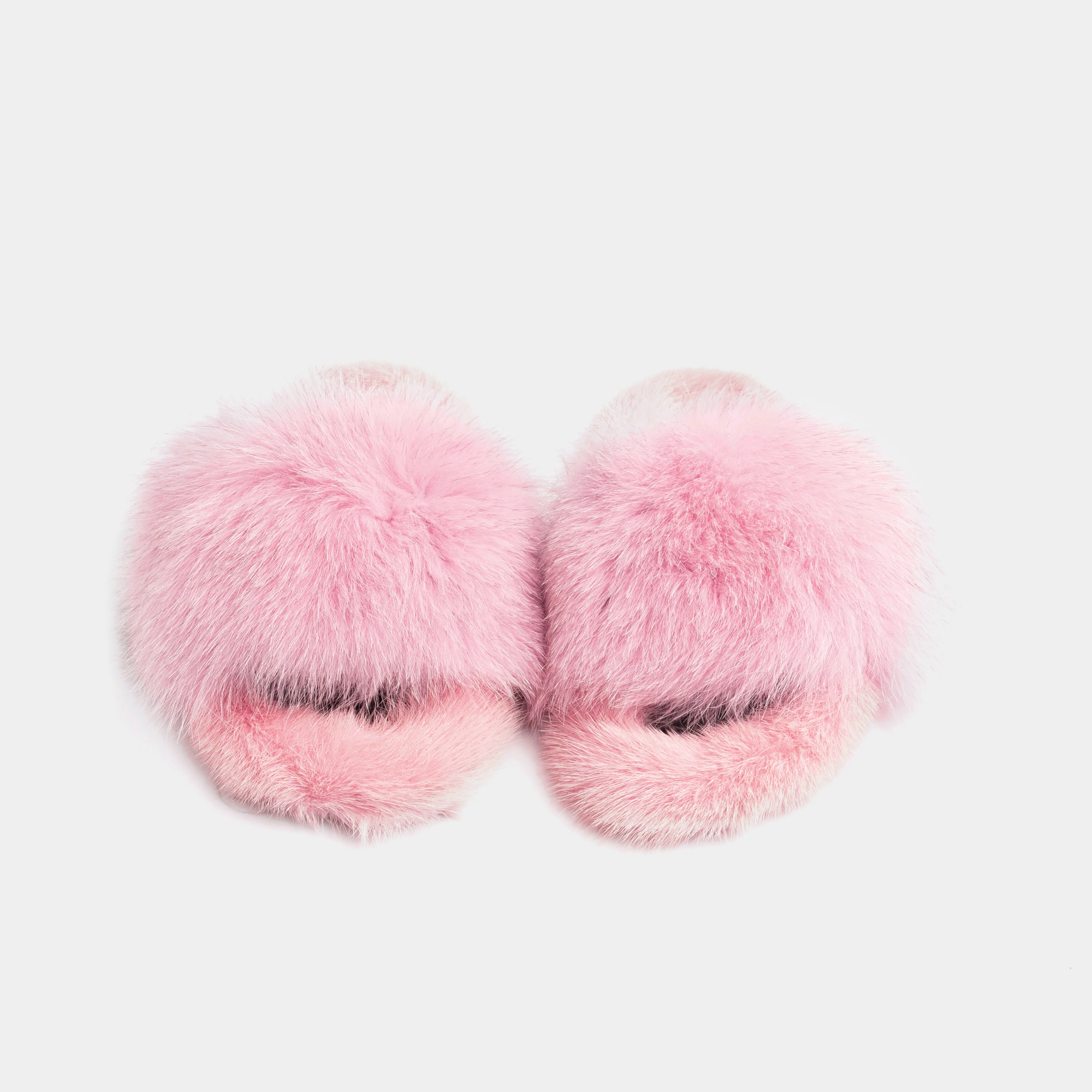 ASPEN - Slipper con fascia in volpe e bordatura in visone (Rosa) - Image 5
