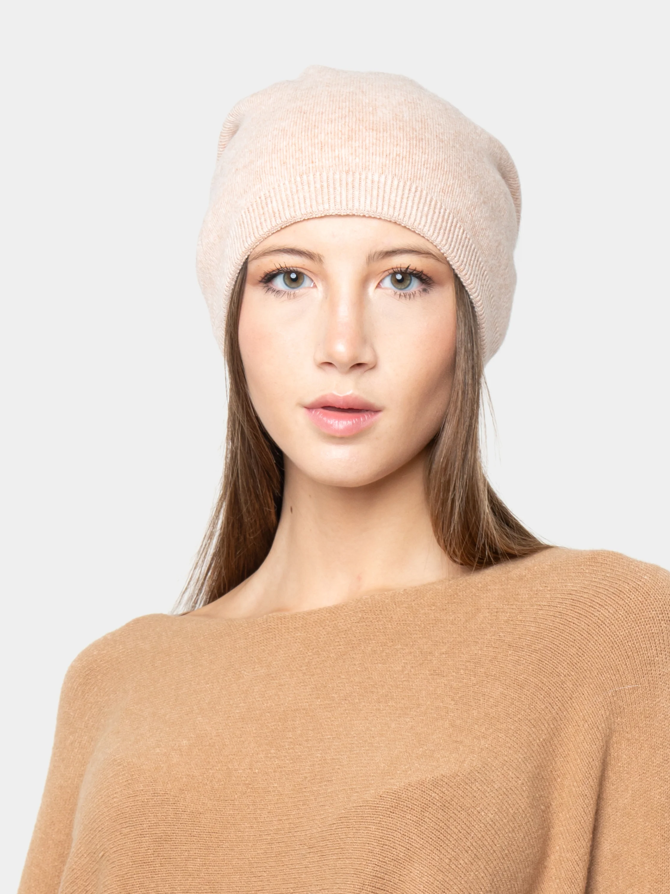 BUDAPEST - Cappello misto cashmere con pompon in volpe (Nero) - Image 6
