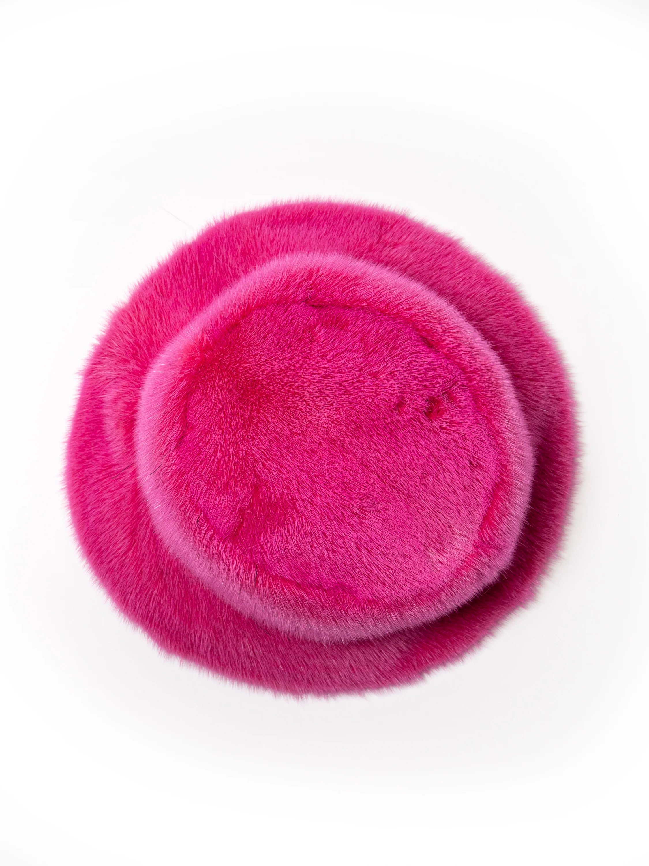 LIONE - Cappello Bucket in visone (Fucsia) - Image 3