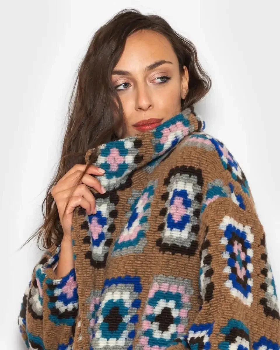 VIENNA Crochet - Cappotto con tasche in volpe (Beige) - Image 7