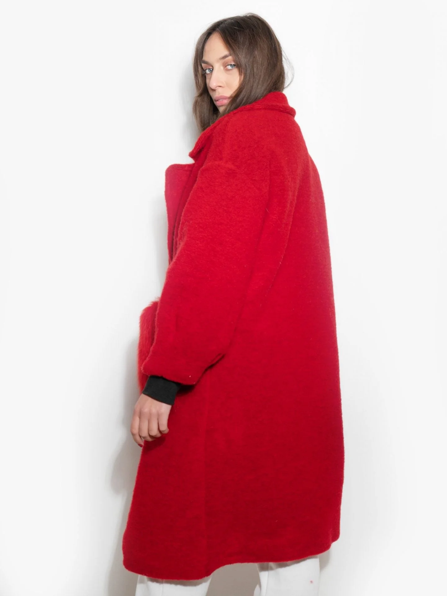 Cappottino Red Passion con Tasche in Volpe - Image 6