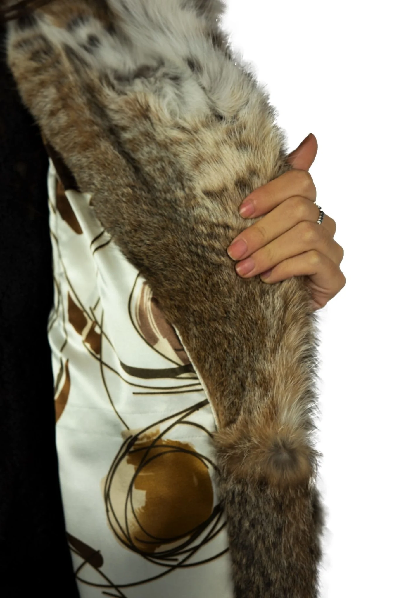 BISMARK - Cappotto in lince con cappuccio - Image 2