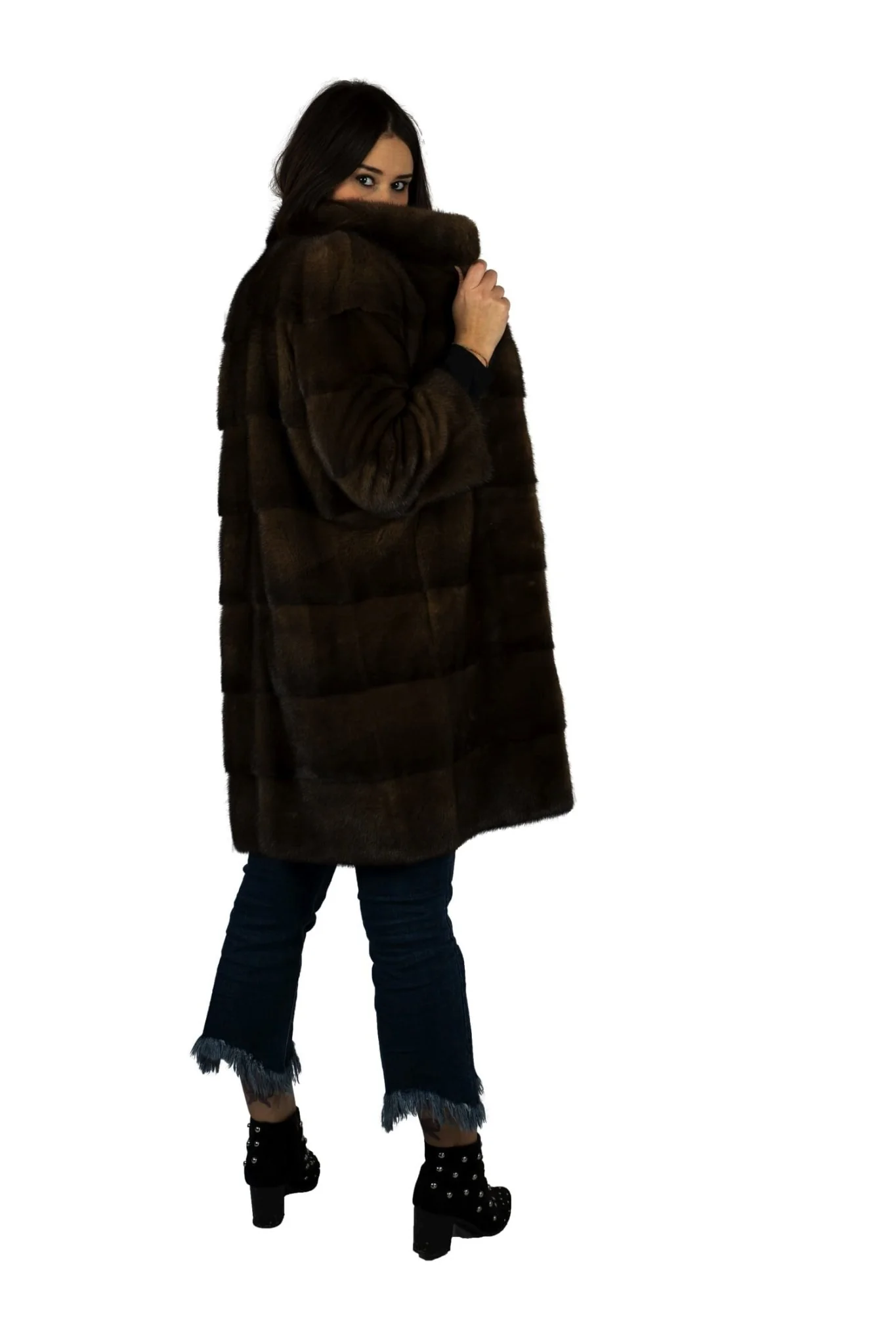 KANAB - Cappotto in visone (Marrone scuro) - Image 2