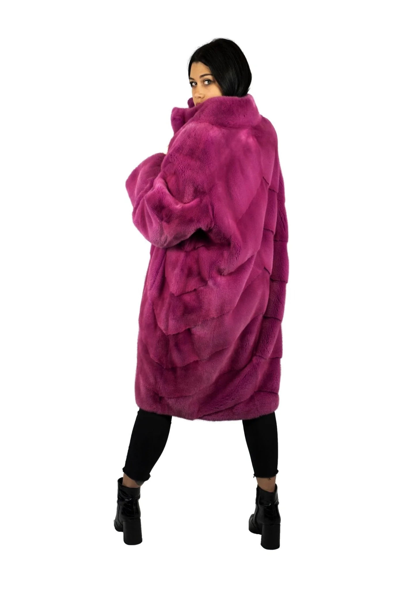 MONTCLAIR - Cappotto in visone (Fucsia) - Image 2