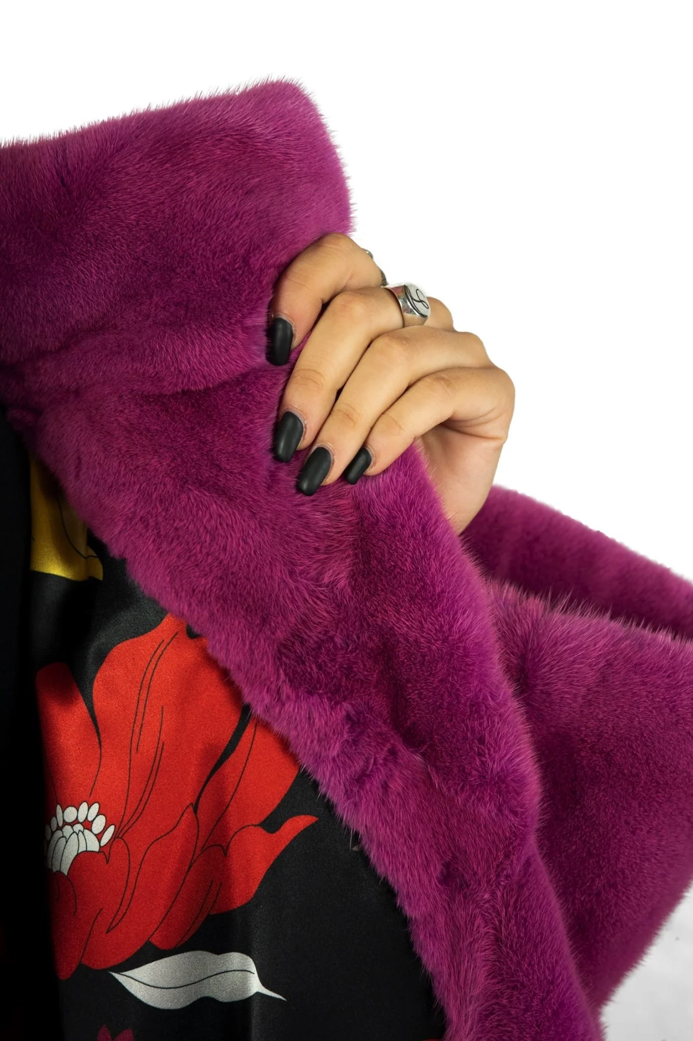 MONTCLAIR - Cappotto in visone (Fucsia) - Image 3