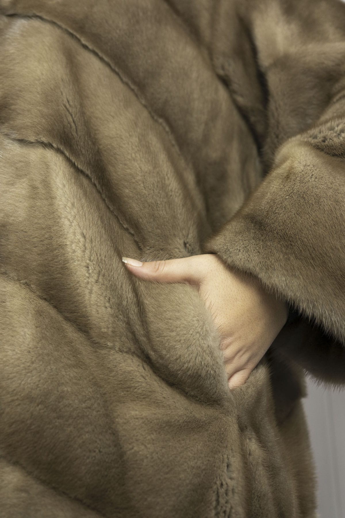 BRENTWOOD - Cappotto in visone (Marrone) - Image 3