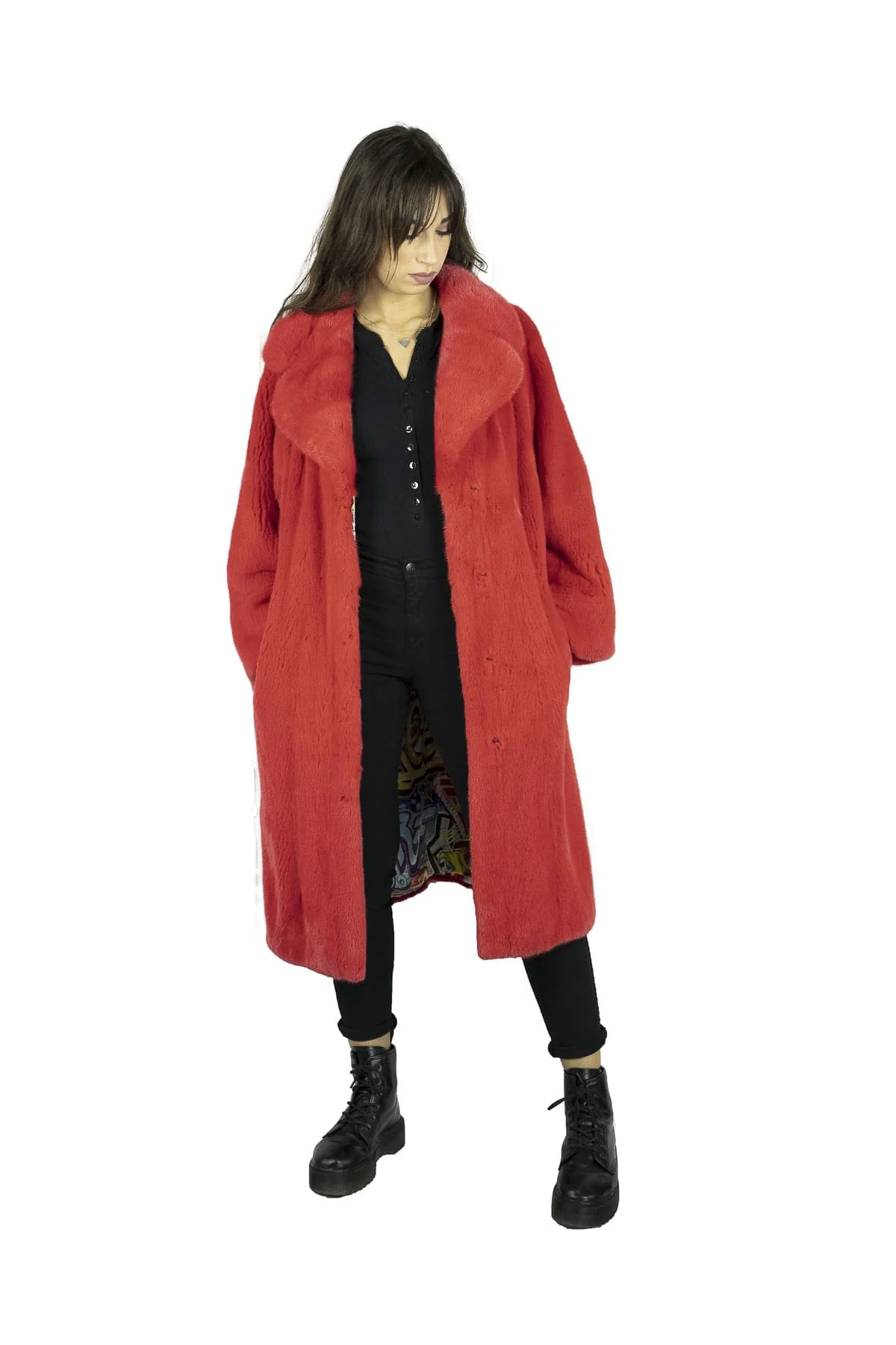 COOKEVILLE - Cappotto in visone (Rosso) - Image 2