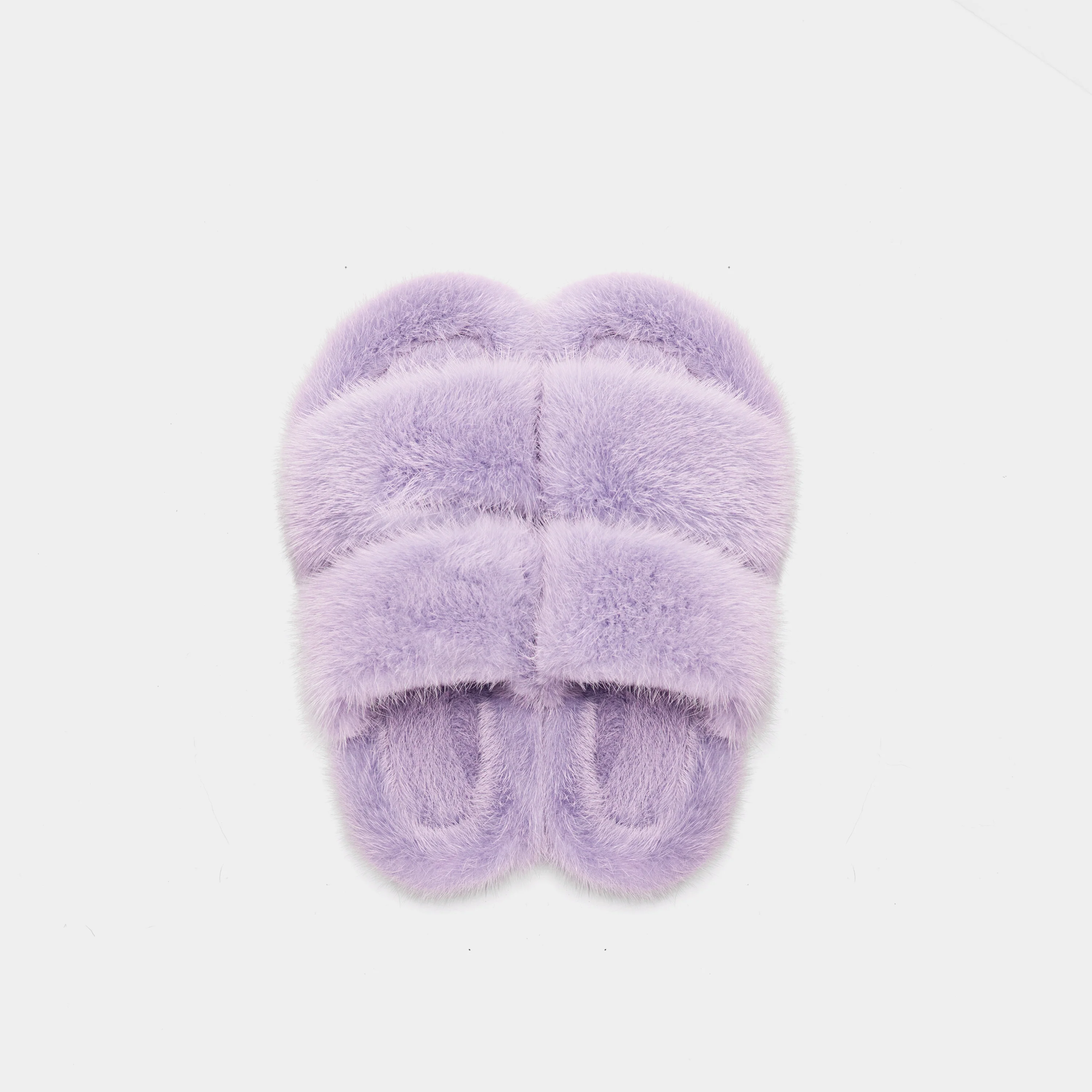 CORTINA - Slipper doppia fascia in visone (Lilla) - Image 4
