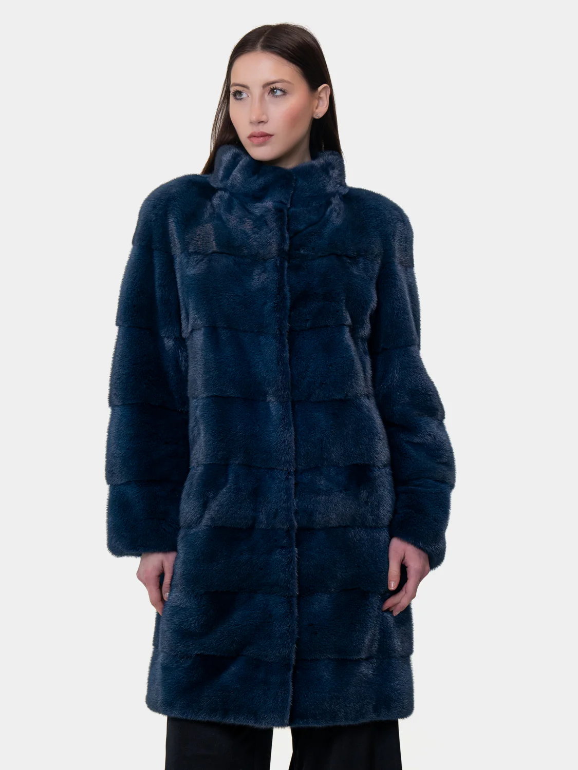 DETROIT - Cappotto in visone (Blu) - Image 3