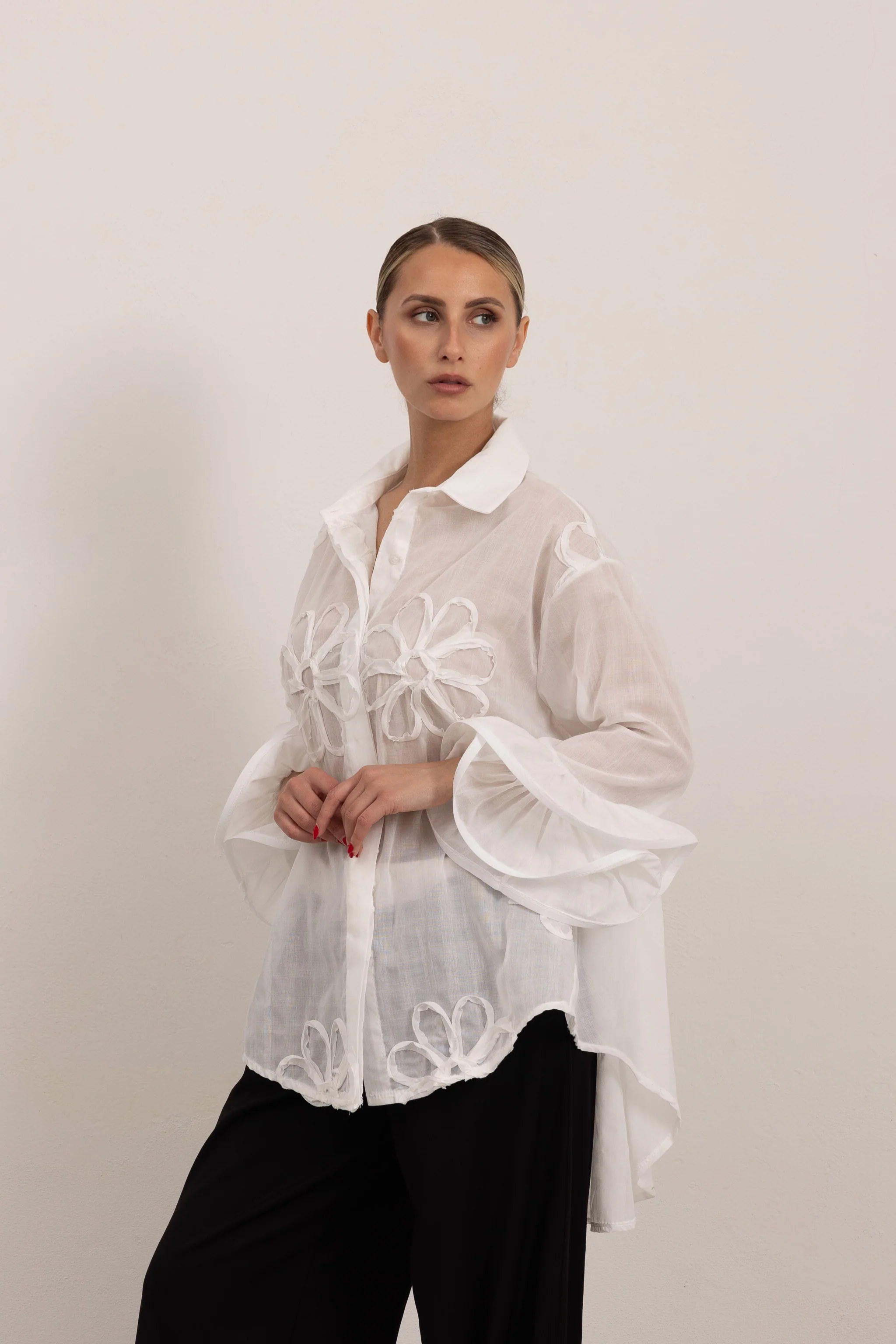 FLAMENCO - Camicia con rouches (Summer 26 Edition) - Image 2