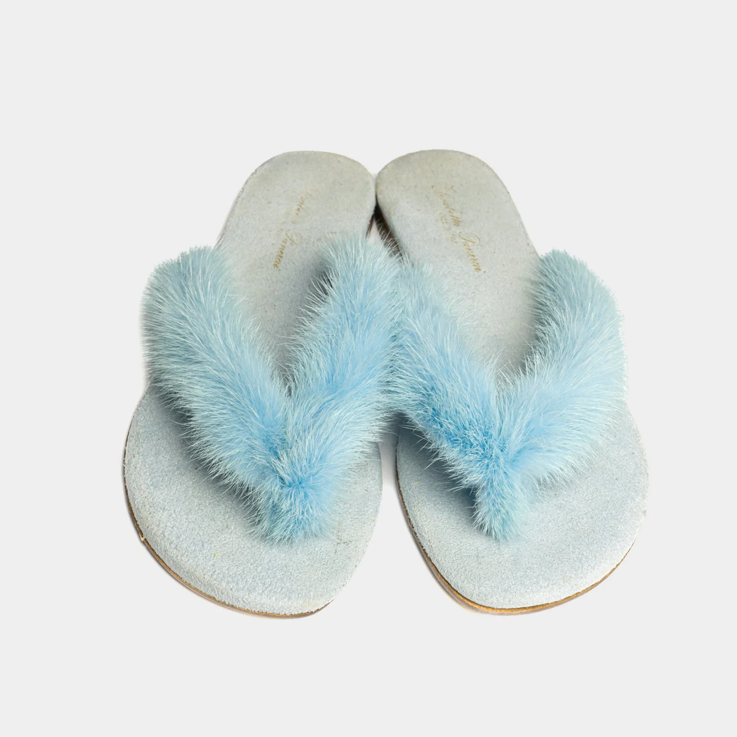 FORTE DEI MARMI - Slipper infradito in visone (Celeste) - Image 5