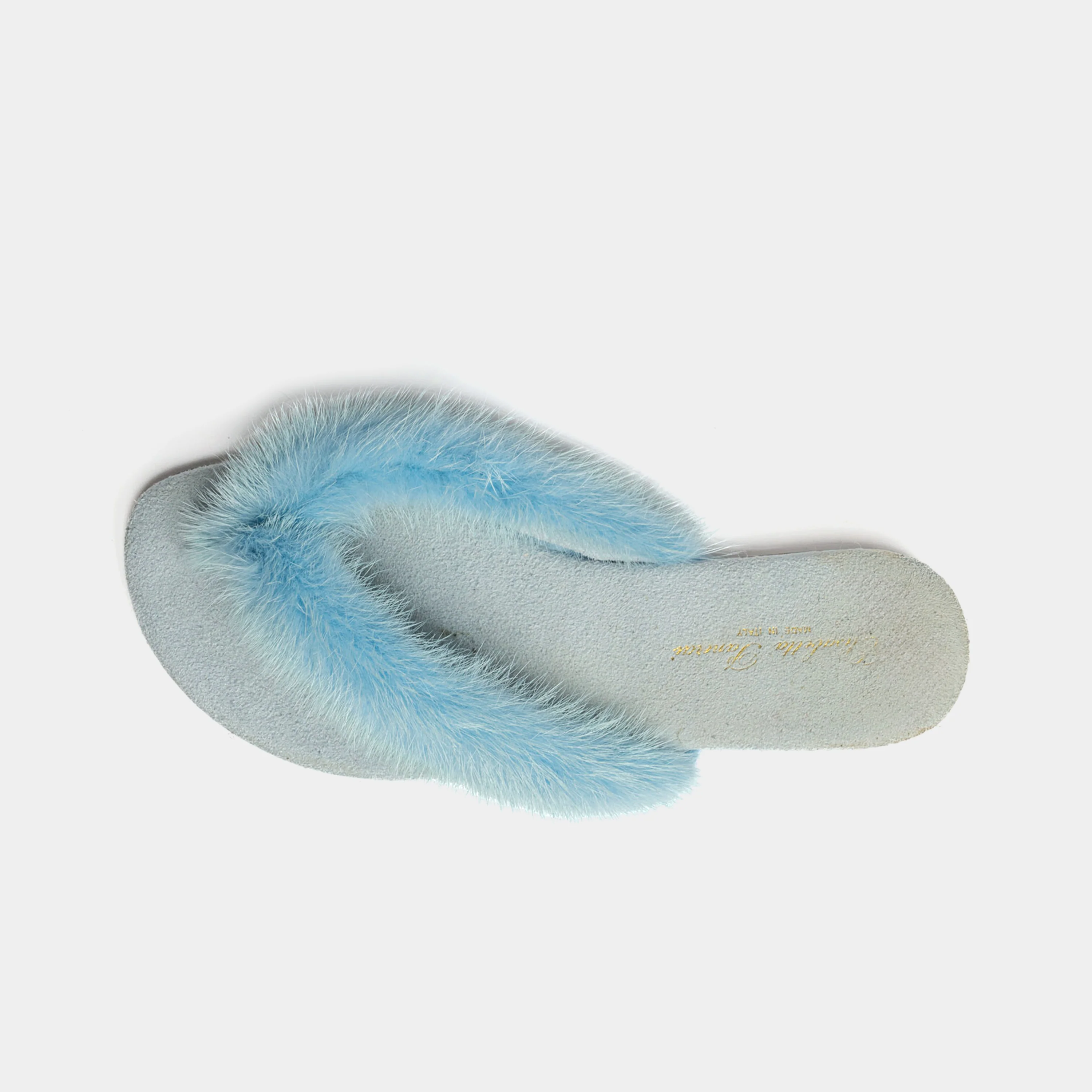 FORTE DEI MARMI - Slipper infradito in visone (Celeste) - Image 6