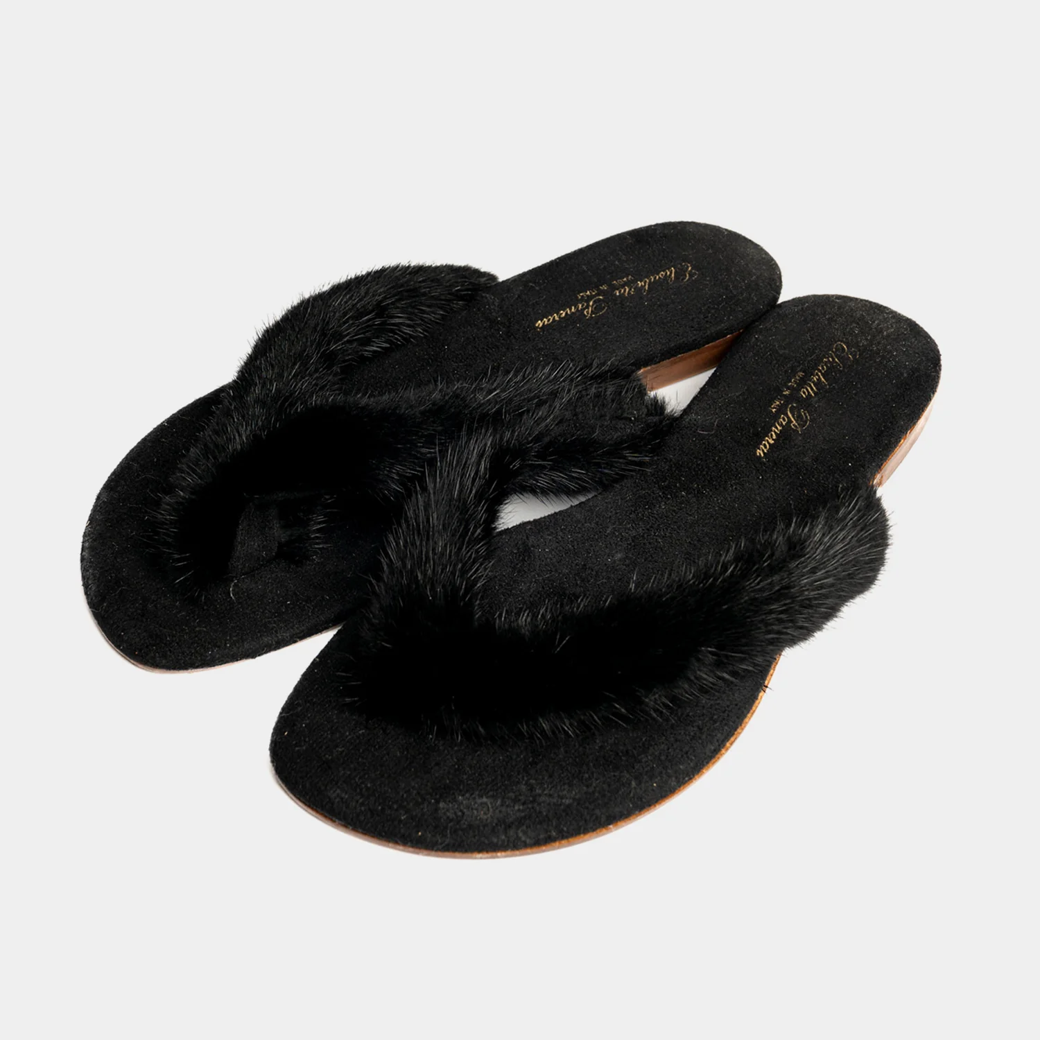 FORTE DEI MARMI - Slipper infradito in visone (Nero) - Image 3