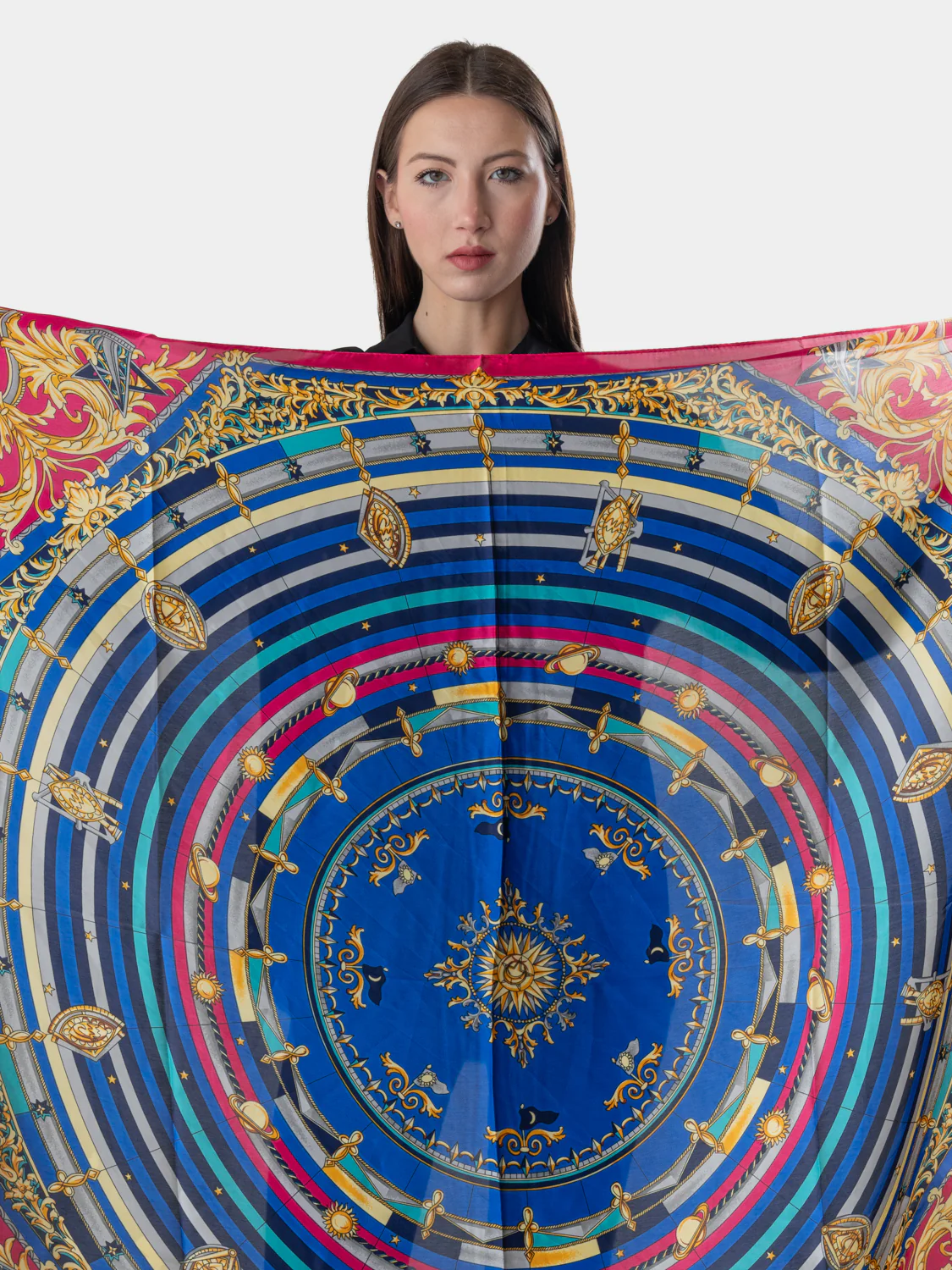 SALISBURGO - Foulard Luxury (Magenta e Blu)