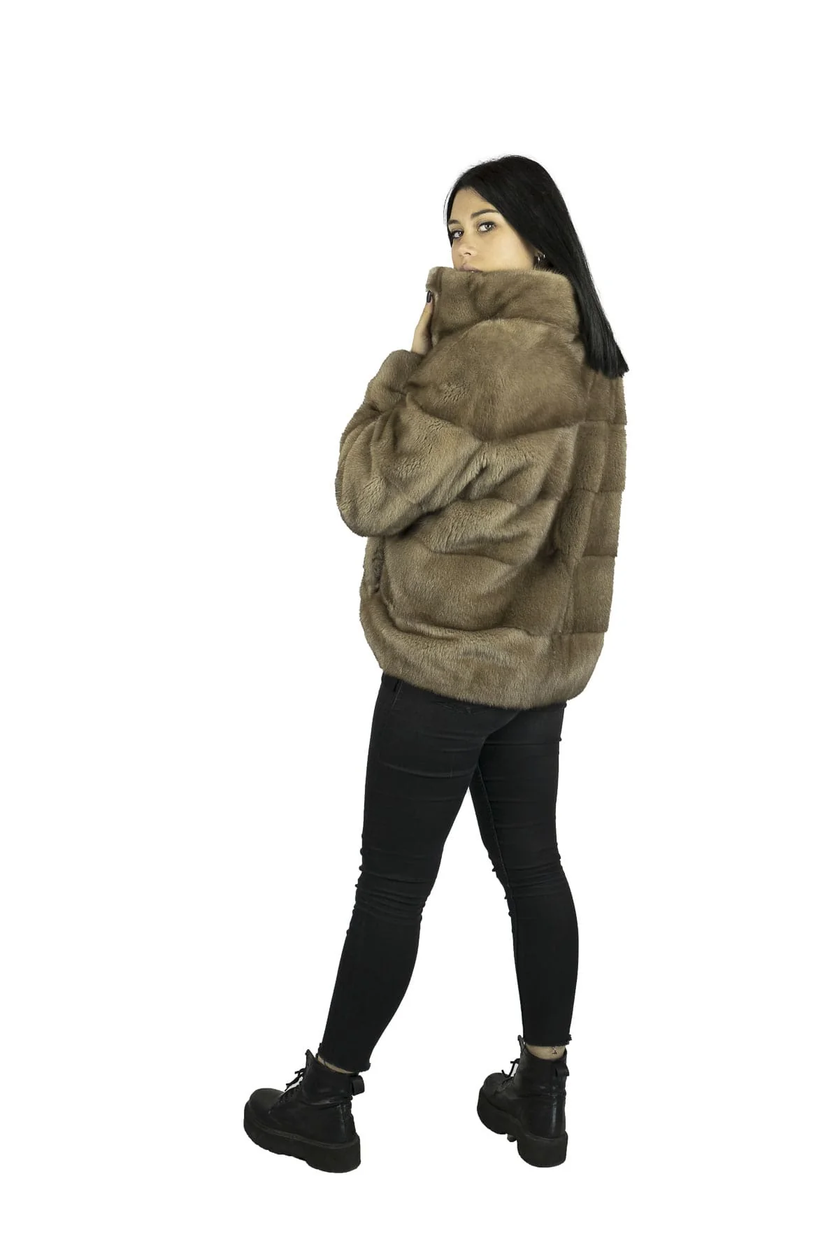 SAN DIEGO - Giacca in visone (Beige) - Image 2