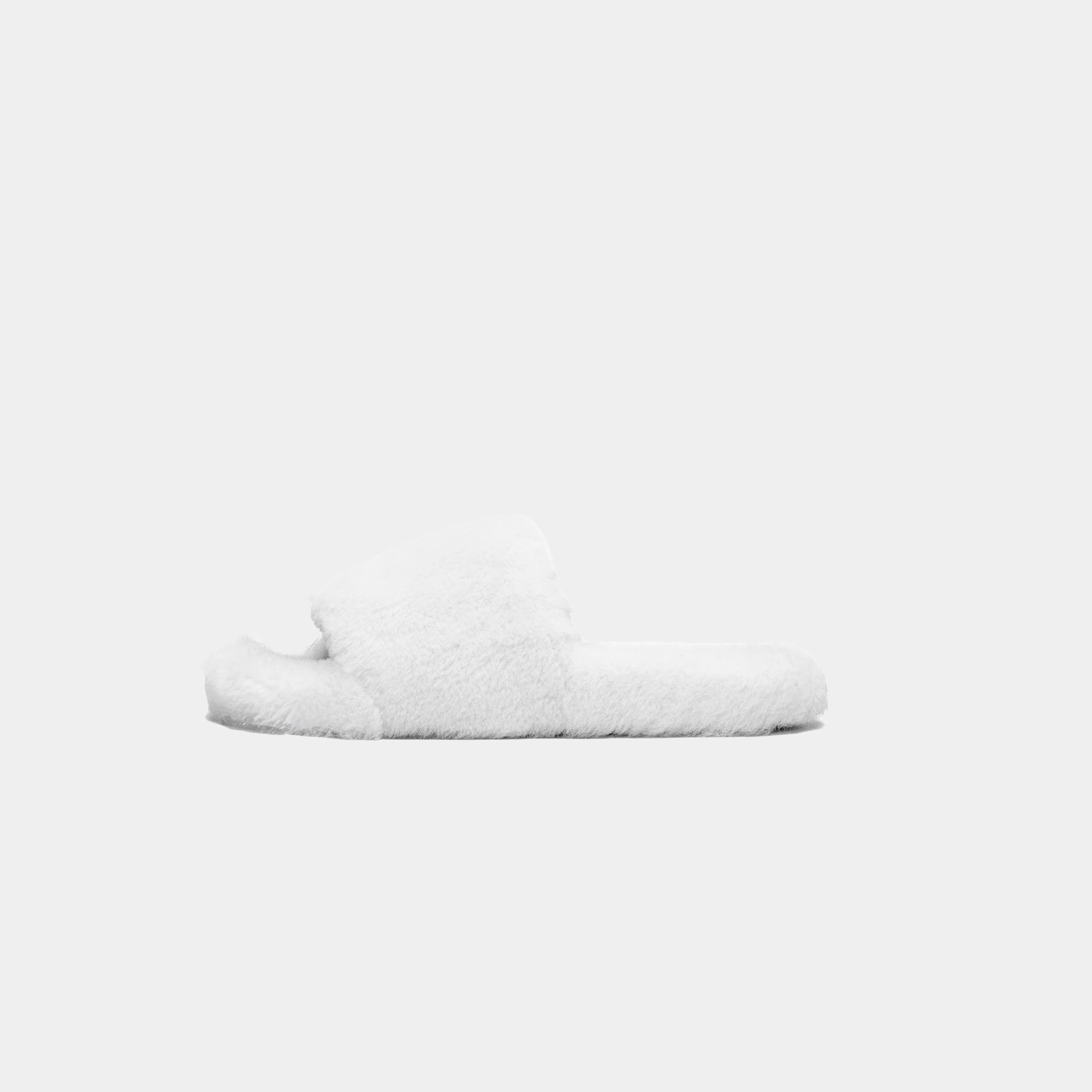 MILANO - Slipper con fascia e bordatura in montone (Bianco) - Image 4