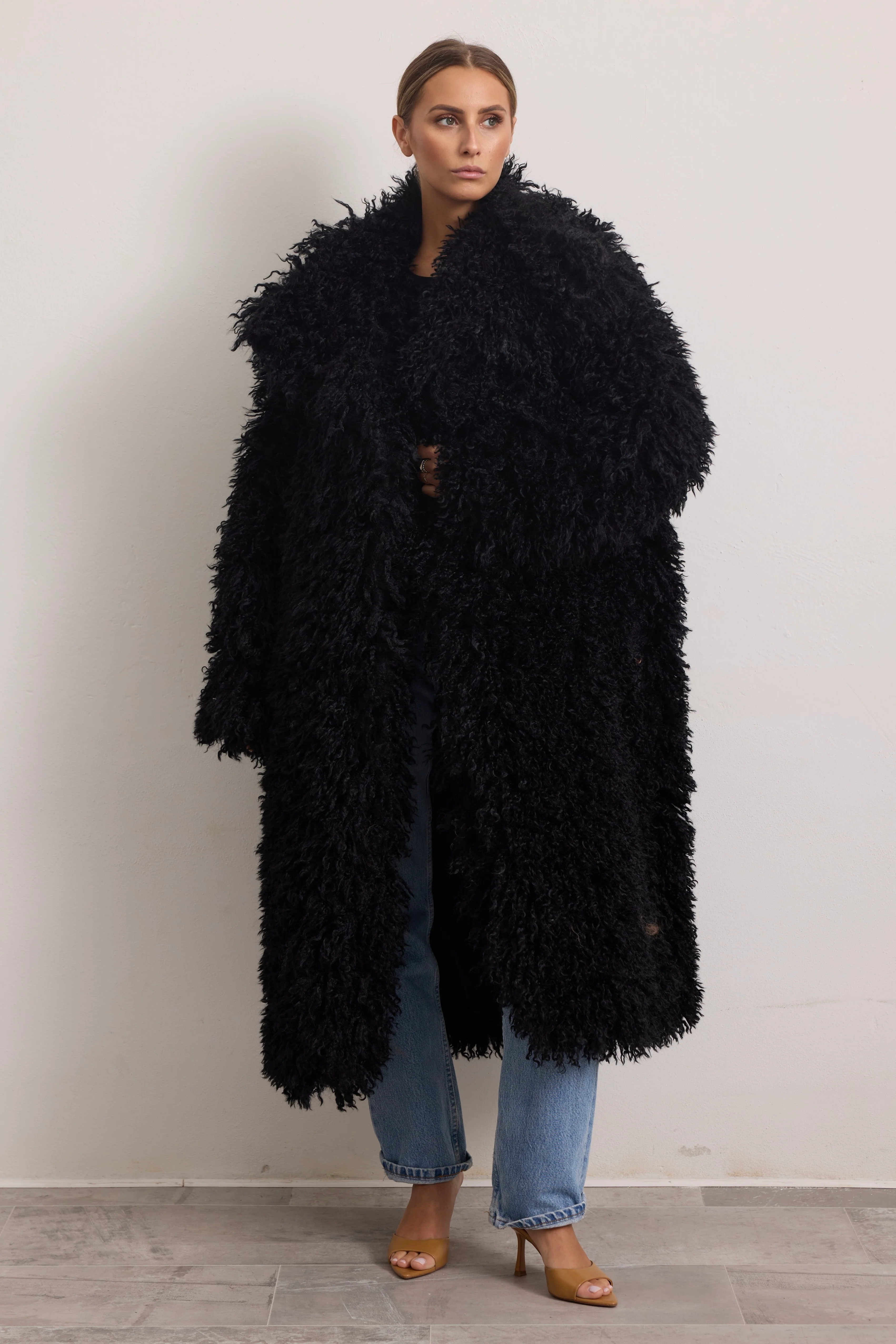 MONGOLIA LONG - Cappotto lungo (Nero) - Image 4