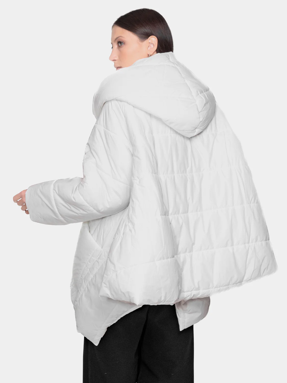 TOKYO - Piumino con cappuccio oversize (Bianco) - Image 5