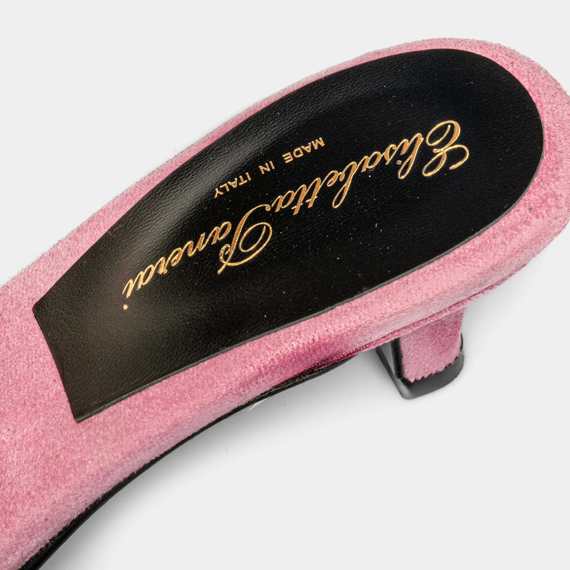 PORTOFINO - Sandalo con tacco con fascia in visone (Rosa) - Image 3