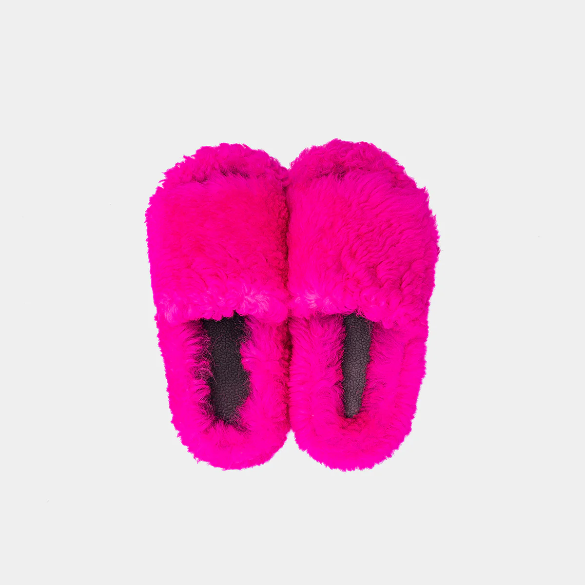 MILANO - Slipper con fascia e bordatura in montone (Fucsia) - Image 3