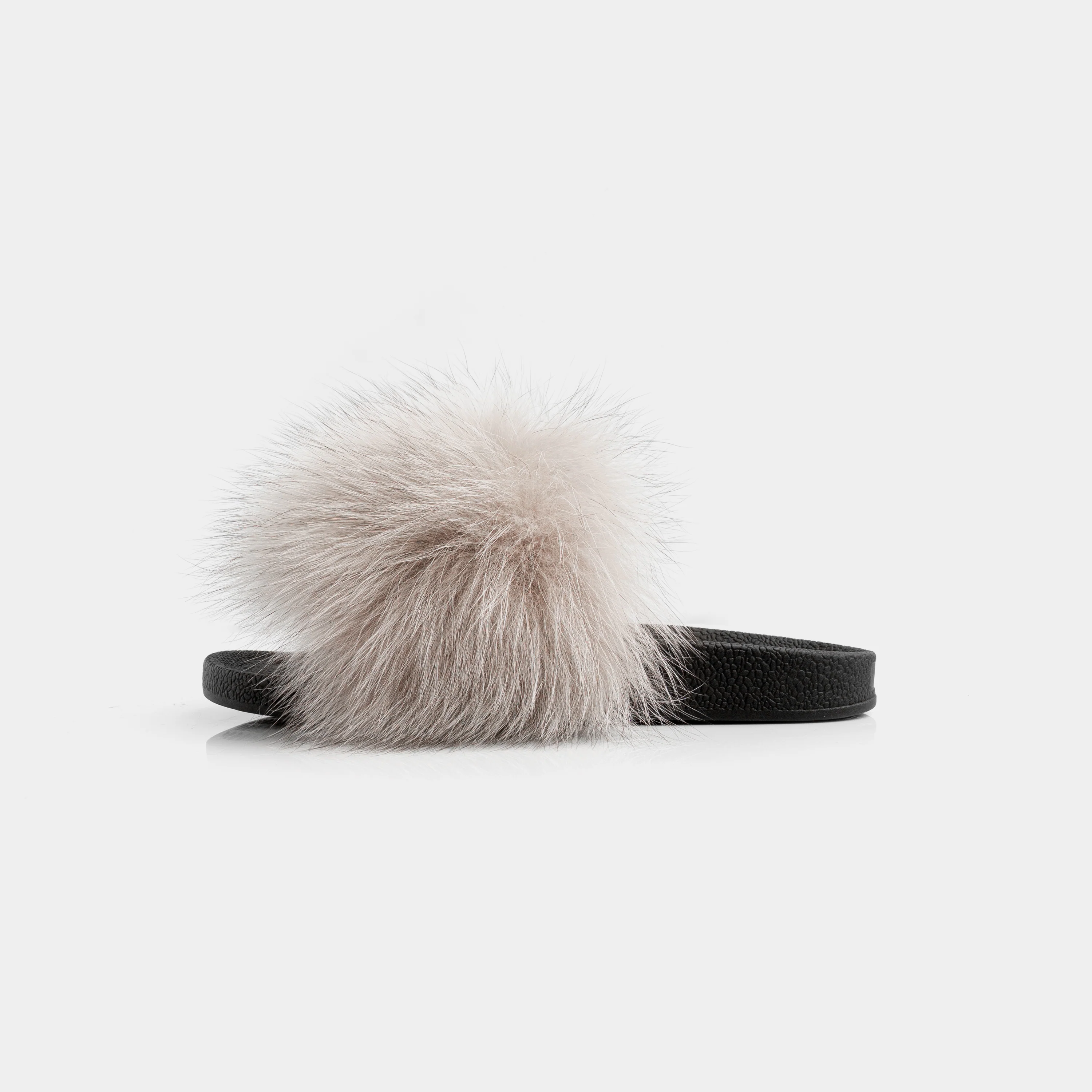 ST. MORITZ - Slipper con fascia in volpe (Fango) - Image 3