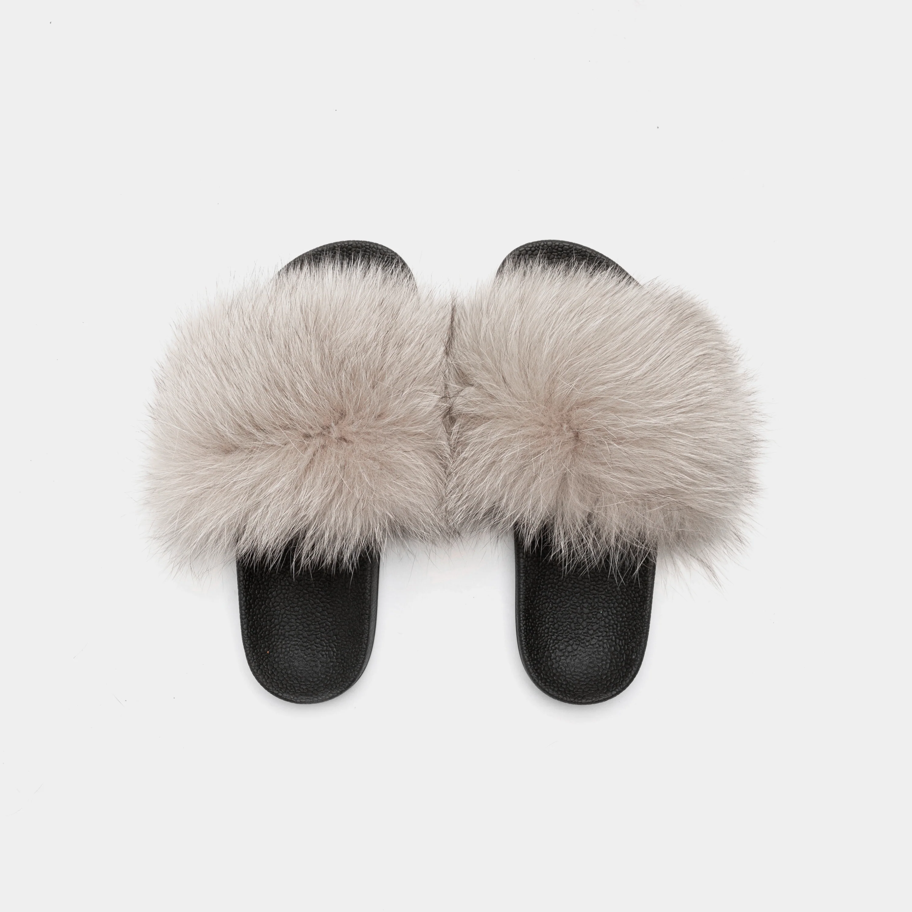 ST. MORITZ - Slipper con fascia in volpe (Fango) - Image 4