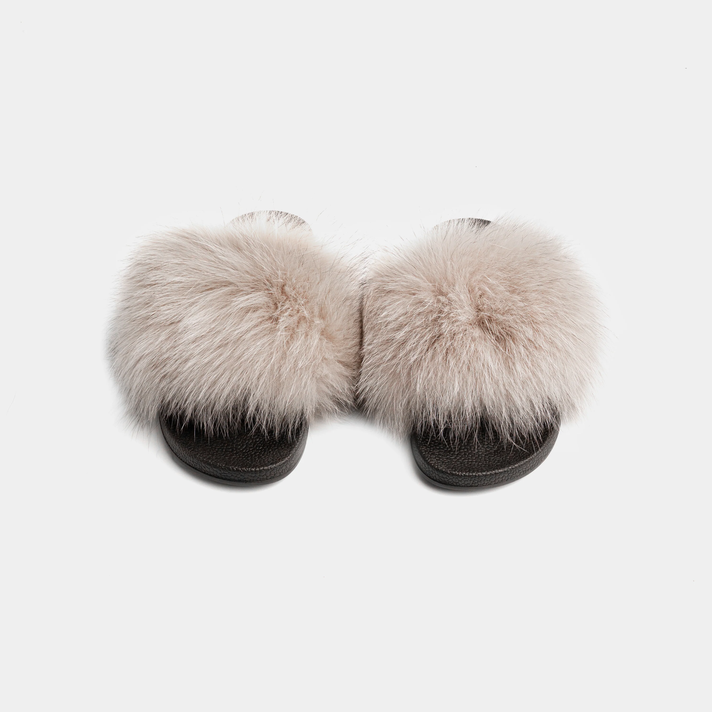 ST. MORITZ - Slipper con fascia in volpe (Fango) - Image 5