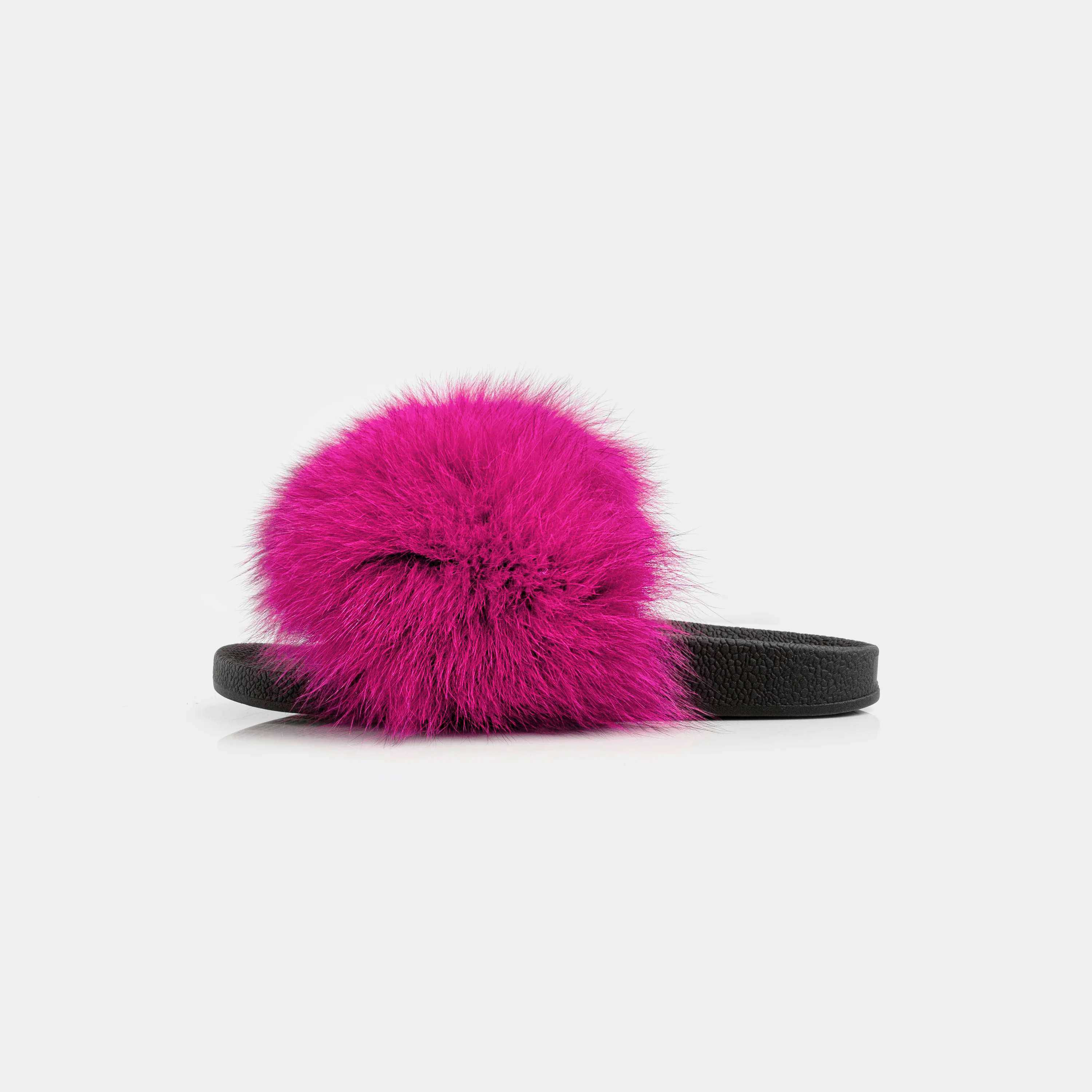 ST. MORITZ - Slipper con fascia in volpe (Fucsia) - Image 3