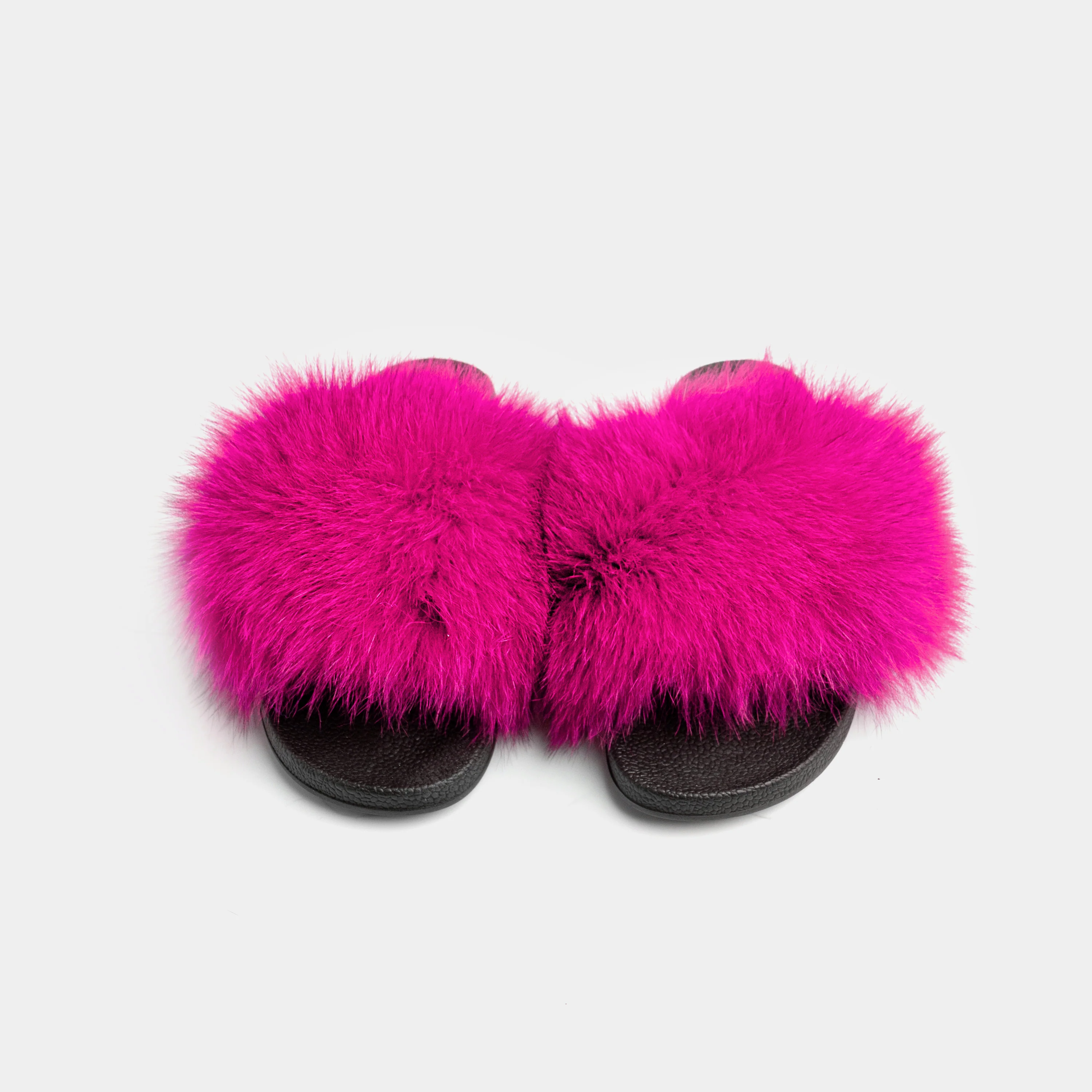 ST. MORITZ - Slipper con fascia in volpe (Fucsia) - Image 5