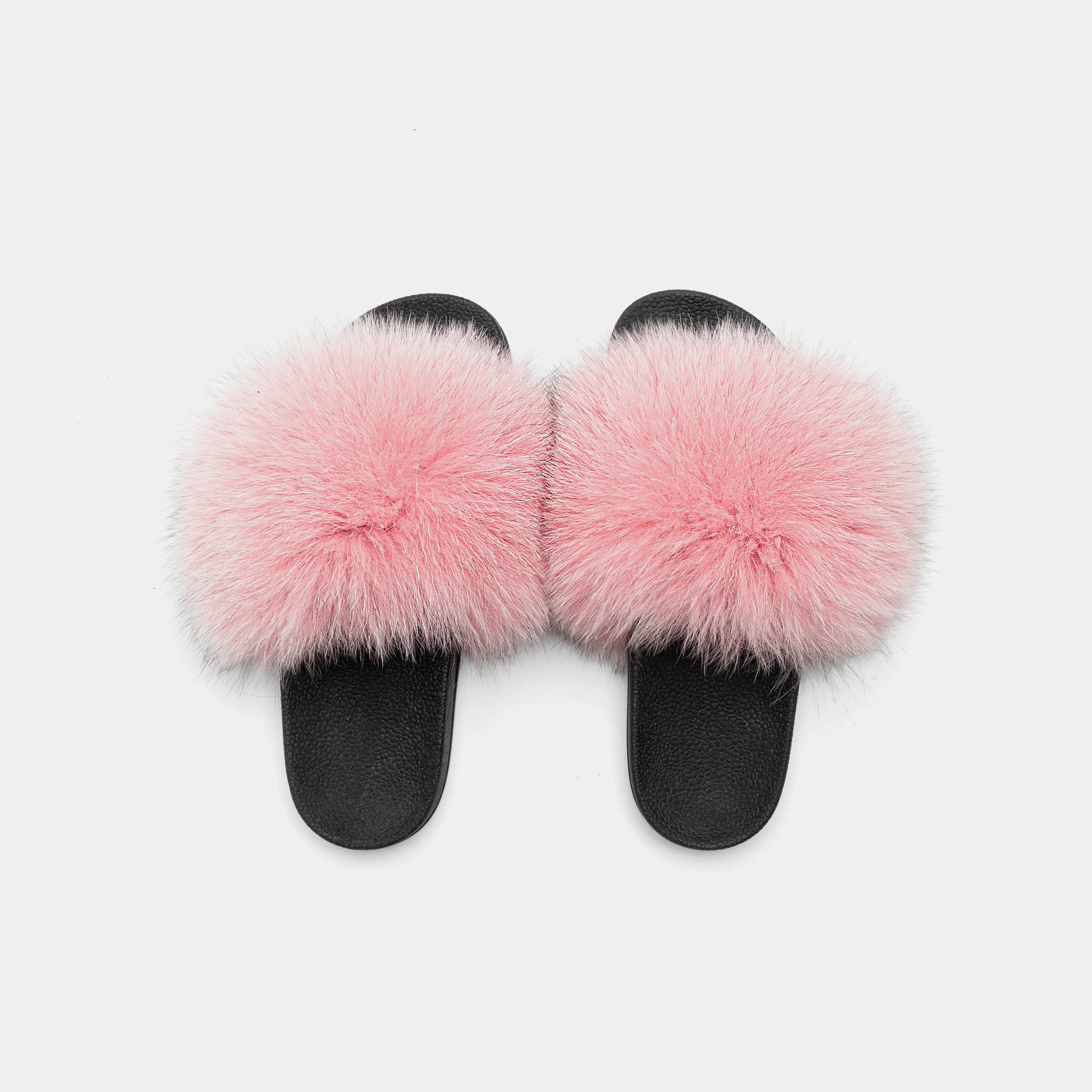 ST. MORITZ - Slipper con fascia in volpe (Rosa) - Image 4