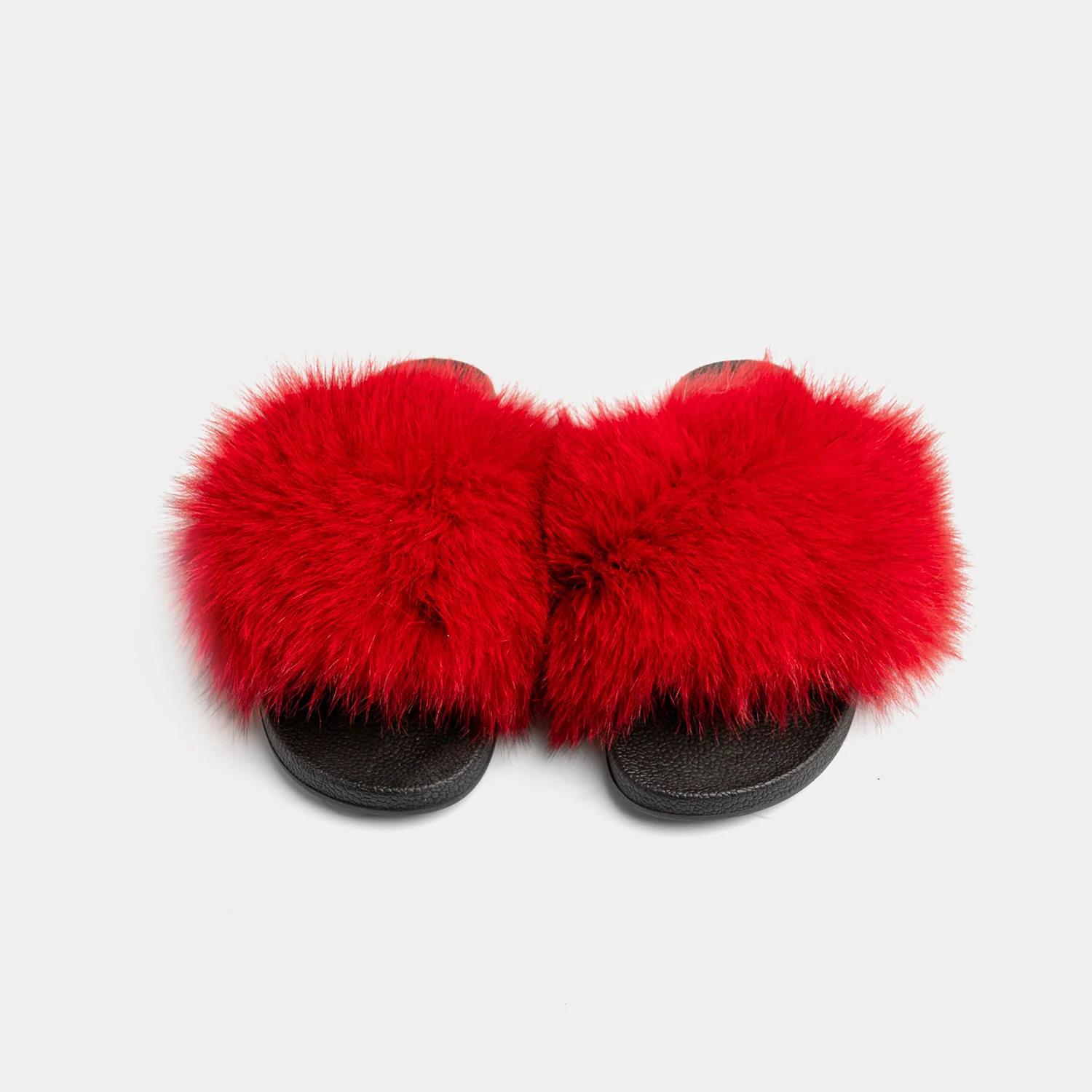 ST. MORITZ - Slipper con fascia in volpe (Rosso) - Image 5