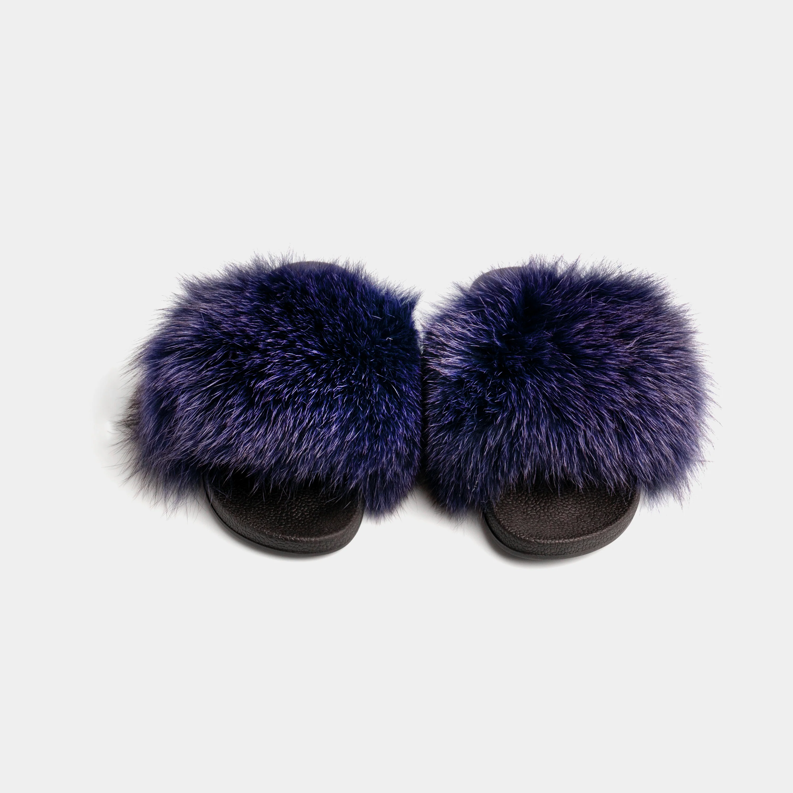 ST. MORITZ - Slipper con fascia in volpe (Viola) - Image 5